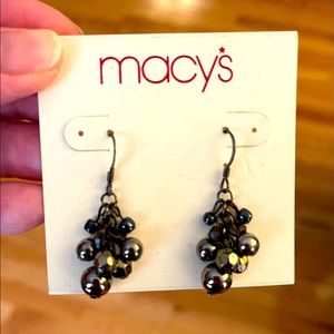 Macy’s Silver / Bluish Dangling Earrings